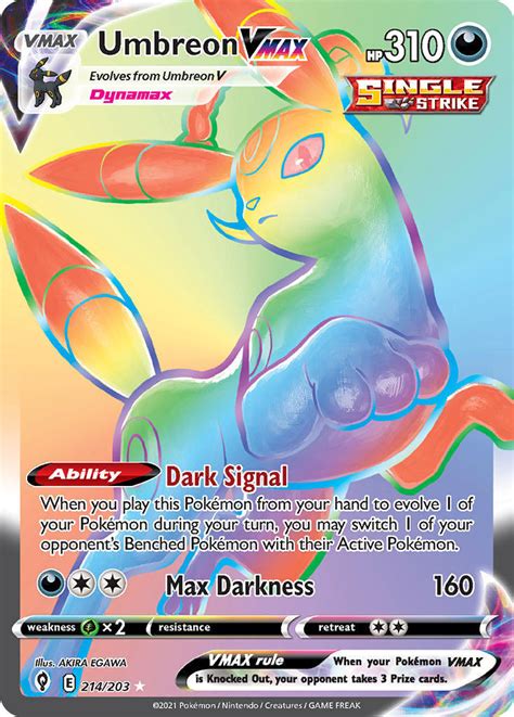 Umbreon VMAX 214/203 is a Rainbow VMAX card and belongs to Secret cards of Evolving Skies series. The price comparator of blueumbreon.com finds the best deals to buy …